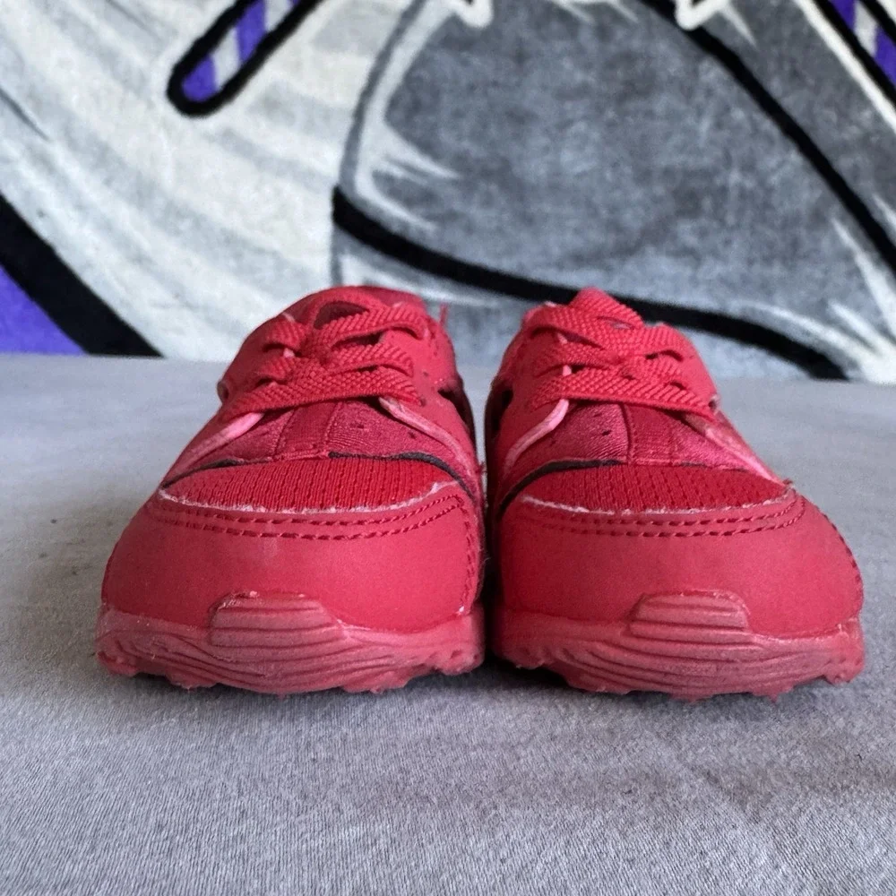 Size 5c - Nike Huarache Run University Red 704950-600 Toddler Shoes Boys